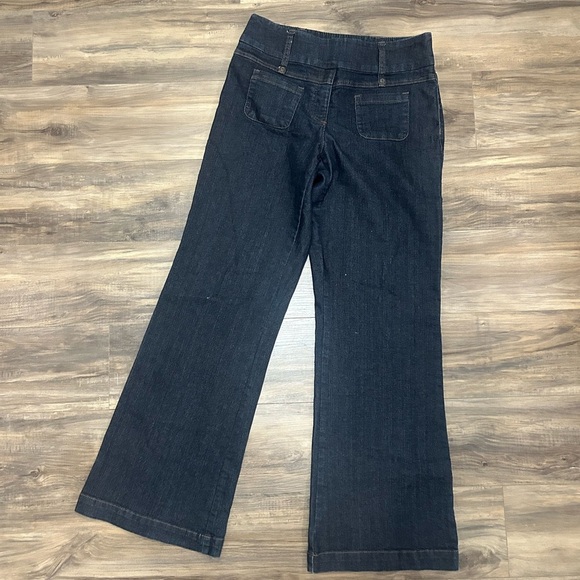 Y2K Dark Blue Flare Women's Jeans - Picture 1 of 4